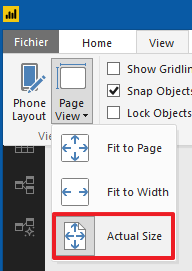 In 'View' menu, set 'Page view' to 'Actual size' to add a tooltip page in your report
